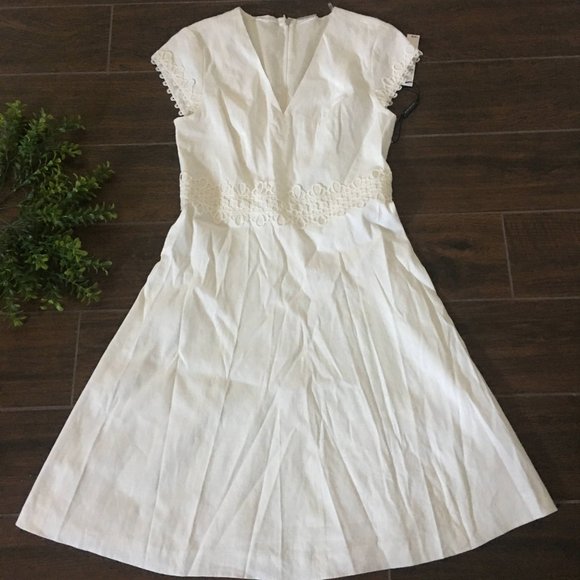 NWT $348 Elie Tahari Maia bride simple dress size - Picture 2 of 8